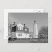 Old Point Comfort Lighthouse Postkarte (Vorne/Hinten)