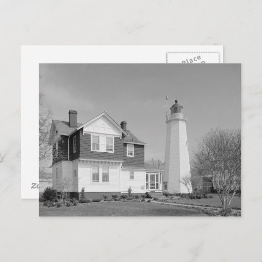 Old Point Comfort Lighthouse Postkarte (Vorne/Hinten)
