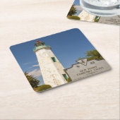 Old Point Comfort Lighthouse Rechteckiger Pappuntersetzer (angewinkelt)