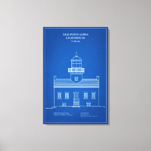 Old Point Loma Leuchtturm - Kalifornien – AD Leinwanddruck