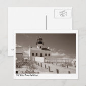 Old Point Loma Lighthouse, II Postkarte (Vorne/Hinten)