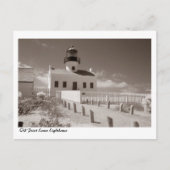 Old Point Loma Lighthouse, II Postkarte (Vorderseite)