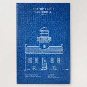 Old Point Loma Lighthouse - Kalifornien - AD Puzzle