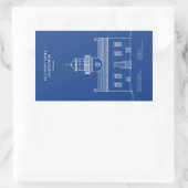 Old Point Loma Lighthouse - Kalifornien - AD Rechteckiger Aufkleber (Tasche)