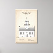 Old Point Loma Lighthouse - Kalifornien - SBD Leinwanddruck (Vorderseite)