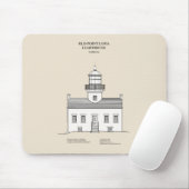 Old Point Loma Lighthouse - Kalifornien - SBD Mousepad (Mit Mouse)