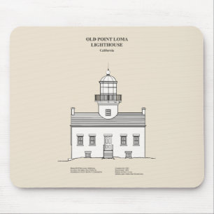 Old Point Loma Lighthouse - Kalifornien - SBD Mousepad