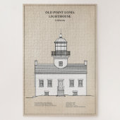 Old Point Loma Lighthouse - Kalifornien - SBD Puzzle (Vertikal)