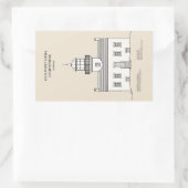 Old Point Loma Lighthouse - Kalifornien - SBD Rechteckiger Aufkleber (Tasche)