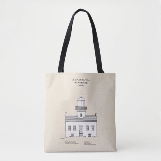 Old Point Loma Lighthouse - Kalifornien - SBD Tasche (Vorderseite)