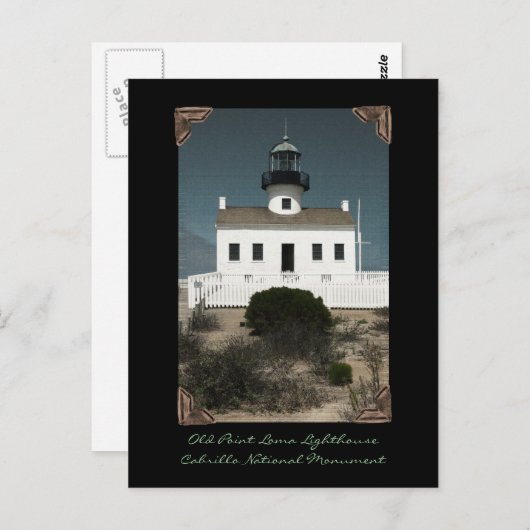 Old Point Loma Lighthouse Postkarte (Vorne/Hinten)