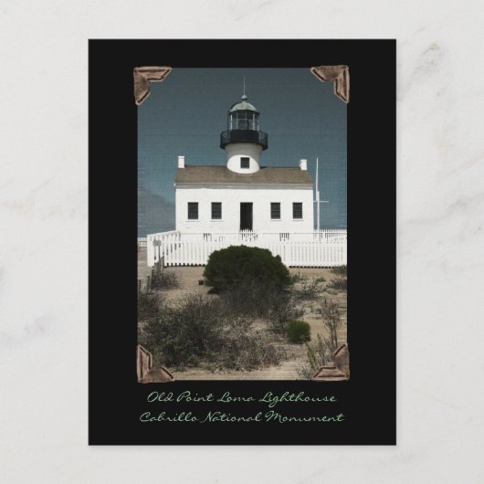 Old Point Loma Lighthouse Postkarte (Vorderseite)