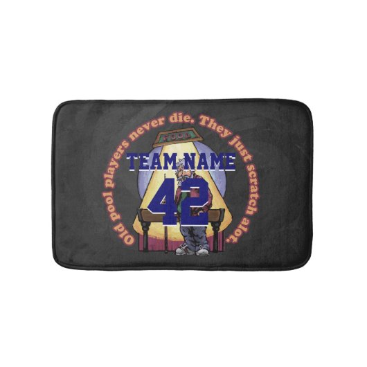 Old Pool Player Badematte (Vorderseite)