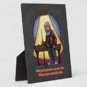 Old Pool Player Fotoplatte (Seite)