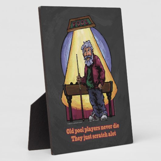 Old Pool Player Fotoplatte (Seite)