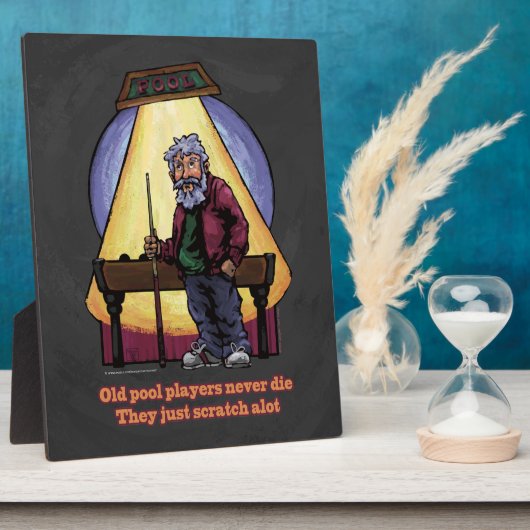 Old Pool Player Fotoplatte (Seite)