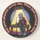 Old Pool Player Getränkeuntersetzer (Vorne)