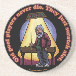 Old Pool Player Getränkeuntersetzer