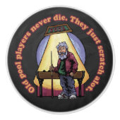 Old Pool Player Keramikknauf (Vorderseite)