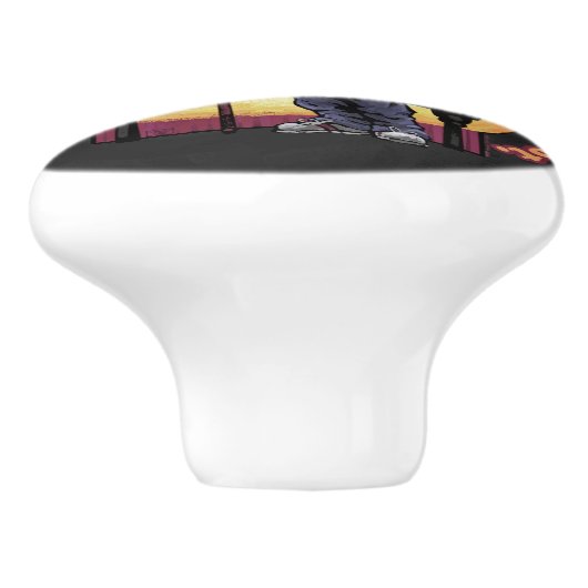 Old Pool Player Keramikknauf (Seitenansicht)