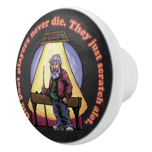 Old Pool Player Keramikknauf (Rechts)