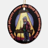 Old Pool Player Keramikornament (Links)