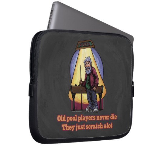 Old Pool Player Laptopschutzhülle (Vorne Rechts)
