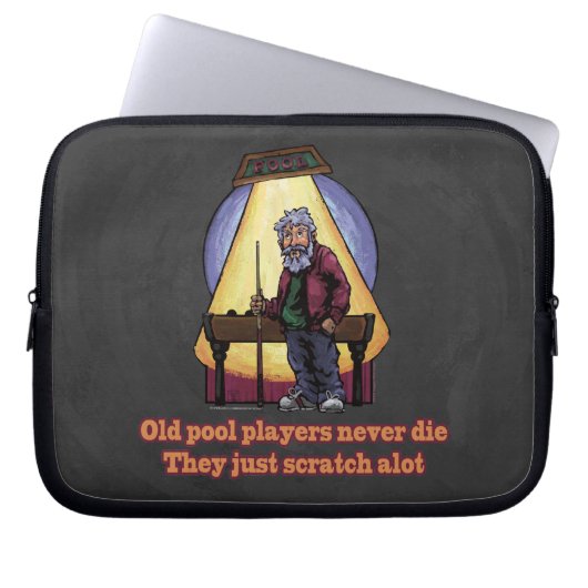 Old Pool Player Laptopschutzhülle (Vorderseite)