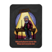 Old Pool Player Magnet (Vertikal)