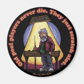 Old Pool Player Magnet (Vorne)