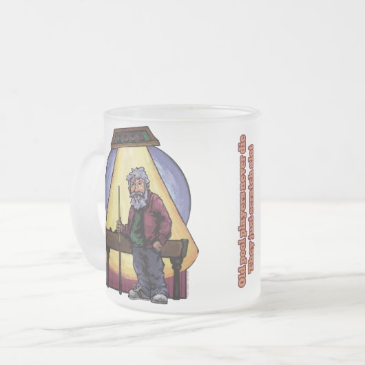 Old Pool Player Mattglastasse (Vorderseite Links)