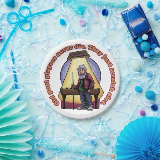 Old Pool Player Pappteller (Party)