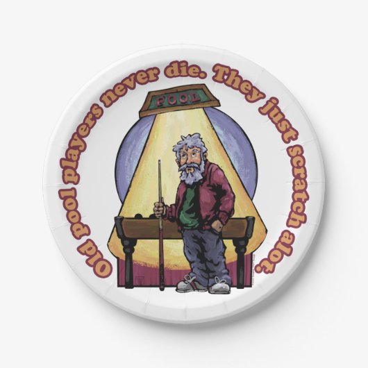 Old Pool Player Pappteller (Vorderseite)