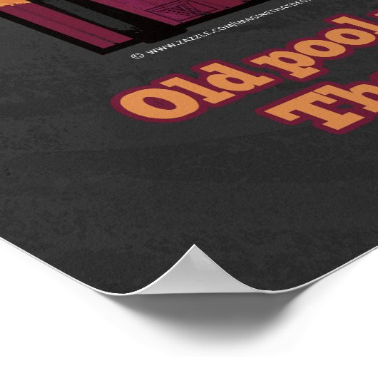 Old Pool Player Poster (Ecke)