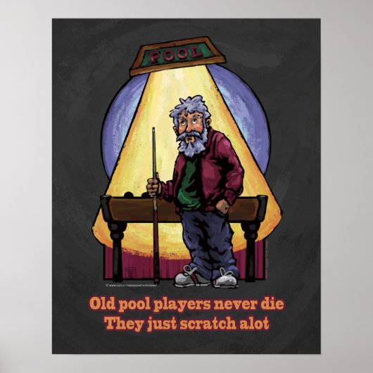 Old Pool Player Poster (Vorne)