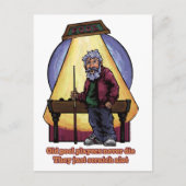 Old Pool Player Postkarte (Vorderseite)