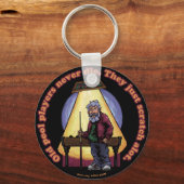 Old Pool Player Schlüsselanhänger (Vorderseite)