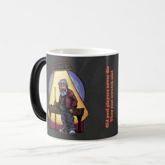 Old Pool Player Verwandlungstasse (Vorderseite Links)