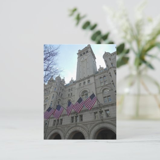 Old Post Office Pavilion & Tower Washington DC Postkarte (Stehend Vorderseite)