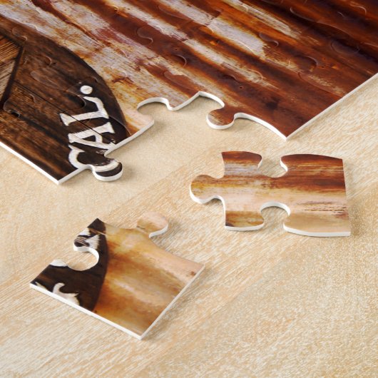 Old Post Office Sign in Randsburg Kalifornien Puzzle (Seite)