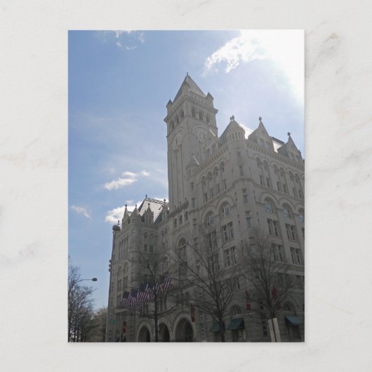 Old Post Office Tower Washington DC 001 Postkarte (Vorderseite)