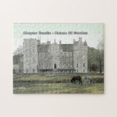 Old Postcard Aboyne Castle - Scottish Gordon Clan Puzzle (Horizontal)