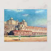 Old Postcard - Agra Fort, Indien Postkarte (Vorderseite)