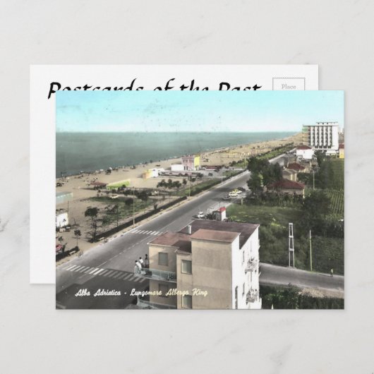 Old Postcard - Alba Adriatica, Abruzzo, Italien Postkarte (Vorne/Hinten)