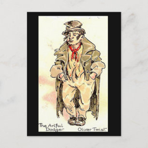 Old Postcard - Arful Dodger von "Oliver Drehung" Postkarte