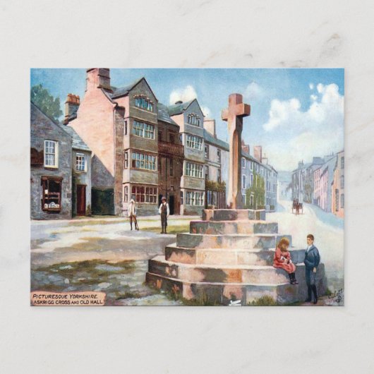 Old Postcard - Askrigg, Yorkshire Postkarte (Vorderseite)