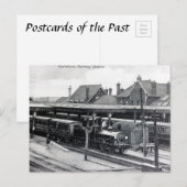 Old Postcard - Bahnhof Guildford Postkarte (Vorne/Hinten)