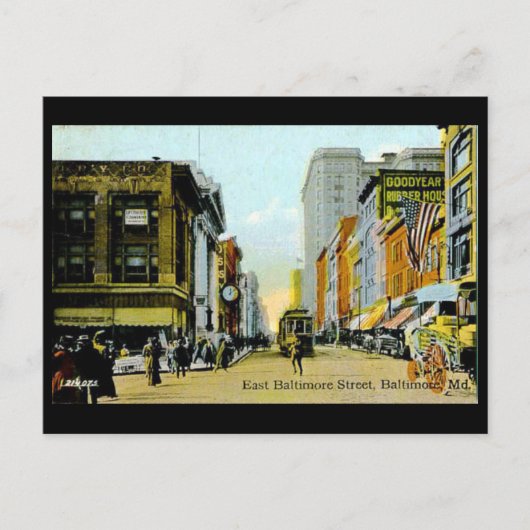 Old Postcard - Baltimore, Maryland, USA Postkarte (Vorderseite)