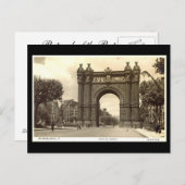 Old Postcard, Barcelona, Arco de Triunfo Postkarte (Vorne/Hinten)