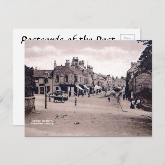 Old Postcard - Barnard Castle, Grafschaft Durham Postkarte (Vorne/Hinten)